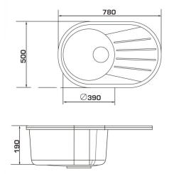 Мойка кухонная GRANADO MURCIA marron Фото 5