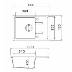 Мойка кухонная GRANADO PALMA white Фото 6