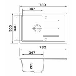 Мойка кухонная GRANADO TOLEDO white Фото 7