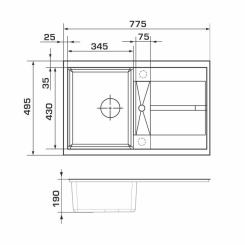 Мойка кухонная GRANADO VALENCIA gris Фото 5