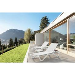 Стол садовый PAPATYA к шезлонгу Wave белый Фото 2