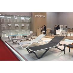 Шезлонг PAPATYA Wave серо-коричневый сетка серо-коричневый Фото 1