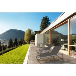 Шезлонг PAPATYA Wave серо-коричневый сетка серо-коричневый Фото 2