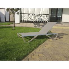 Шезлонг PAPATYA Wave серо-коричневый сетка серо-коричневый Фото 6