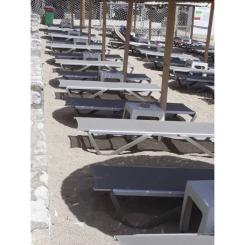 Шезлонг PAPATYA Wave серо-коричневый сетка серо-коричневый Фото 7