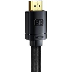 Кабель мультимедийный Baseus HDMI M to HDMI M 2.0m V2.1 Фото 3