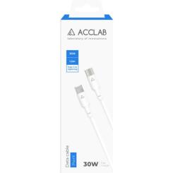 Дата кабель ACCLAB USB-C to Lightning 1.2m PwrX 30W Фото 1
