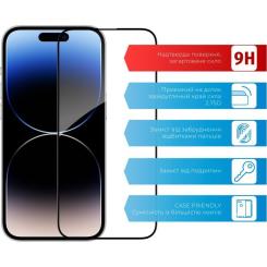 Стекло защитное ACCLAB Full Glue Apple iPhone 14 Pro Фото 6