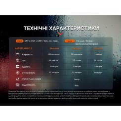Тактическая ручка Fenix T6 з ліхтариком Blue Фото 9