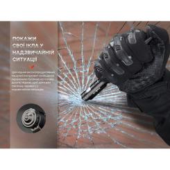 Тактическая ручка Fenix T6 з ліхтариком Blue Фото 3