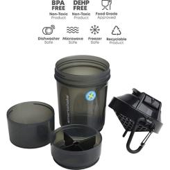 Шейкер спортивный SmartShake Original2GO 600ml Black Фото 7