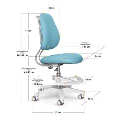 Детское кресло ErgoKids Mio Ergo Lite Blue Фото 3