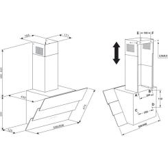 Вытяжка кухонная Eleyus FENIX 1200 LED 60 BL Фото 9