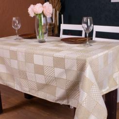 Скатерть MirSon Жаккард №301 Jacquard Olive 170x280 см Фото