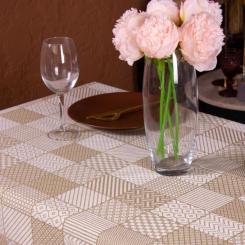 Скатерть MirSon Жаккард №301 Jacquard Olive 170x280 см Фото 2