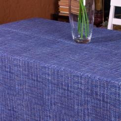 Скатерть MirSon Рогожа №209 Blue Binding 130x300 см Фото 2