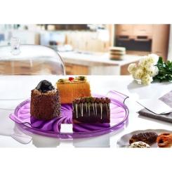 Тортовница Irak Plastik Kristal Фіолетова Фото 1