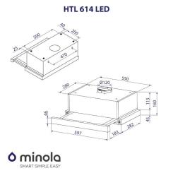 Вытяжка кухонная Minola HTL 614 I LED Фото 9