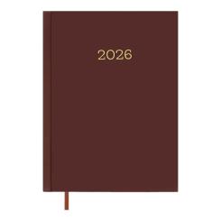 Еженедельник Buromax датированный 2026 MONOCHROME A5 бордовый Фото
