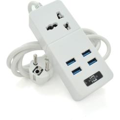 Сетевой фильтр питания Voltronic TВ-Т06, 1роз, 4*USB White Фото