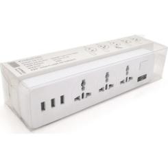 Сетевой фильтр питания Voltronic TВ-Т13, 3роз, 3*USB White Фото 1