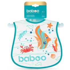 Нагрудничек Baboo бавовняний Sea Life, 3+ місяців (білий) Фото 3