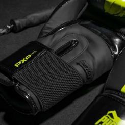 Боксерские перчатки Phantom APEX Elastic Neon Black/Yellow 14oz Фото 3