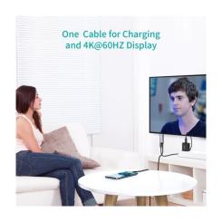 Кабель мультимедийный Choetech USB-C to HDMI M 1.8m 4K60Hz Фото 2