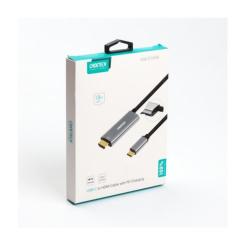 Кабель мультимедийный Choetech USB-C to HDMI M 1.8m 4K60Hz Фото 7