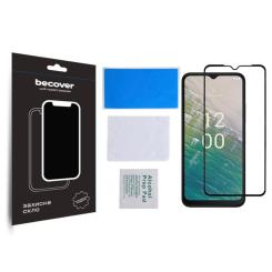 Стекло защитное BeCover Nokia C32 Black Фото 2