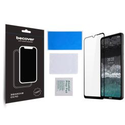 Стекло защитное BeCover Nokia C21 Black Фото 2