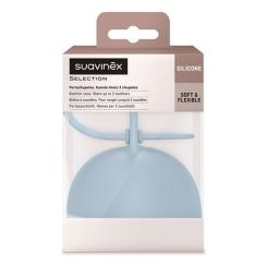 Контейнер для пустышек Suavinex Colour Essence, силиконовый, голубой Фото 2