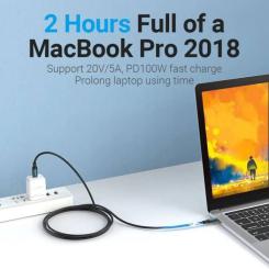 Дата кабель Vention USB-C to USB-C 1.0m 2.0 100W Фото 3