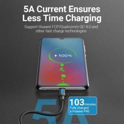 Дата кабель Vention USB-C to USB-C 1.0m 2.0 100W Фото 5