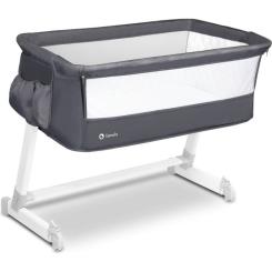 Кроватка Lionelo приставне Theo Dark Grey Фото