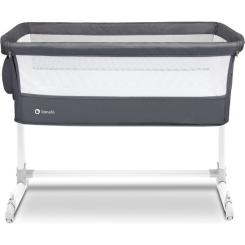 Кроватка Lionelo приставне Theo Dark Grey Фото 1