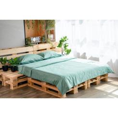 Простынь Ardesto Mix&Match сатин 240х260 см шалфей Фото 6