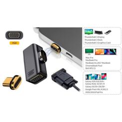 Переходник PowerPlant USB-C to VGA 1080P60Hz Фото 1