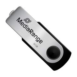 USB флеш накопитель Mediarange 32GB Black/Silver USB 2.0 Фото