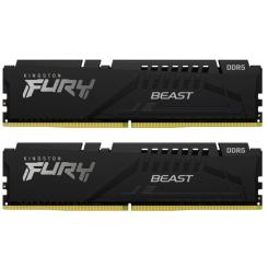 Модуль памяти для компьютера Kingston Fury (ex.HyperX) DDR5 64GB (2x32GB) 5600 MHz Beast Black Фото