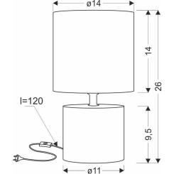 Настольная лампа Candellux 41-24404 DINA Фото 1