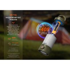 Фонарь Fenix кемпінговий CL26R Pro Мармуровий Білий Фото 4