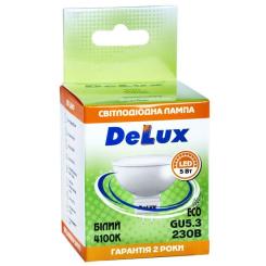 Лампочка Delux JCDR 5Вт 4100K 220В GU5.3 Фото 1
