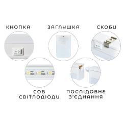 Светильник Delux PLF 11 LED 16W 4000K 1200мм Фото 4