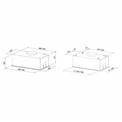 Вытяжка кухонная Eleyus GEMINI 700 LED 52 WH Фото 1