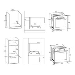Духовой шкаф Pyramida PO 80 ME XGBL Фото 11