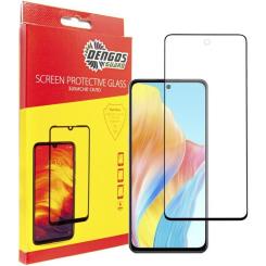 Стекло защитное Dengos Full Glue Oppo A58 4G (black) Фото