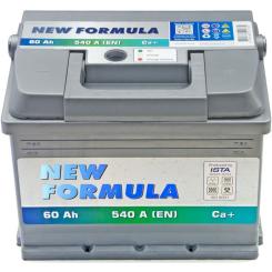 Аккумулятор автомобильный NEW FORMULA 60Ah Ев (-/+) 540EN Фото 1