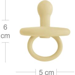 Пустышка MinikOiOi Binkee 0+ ортодонтическая силиконовая (Mellow Yell Фото 6