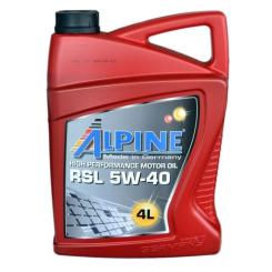 Моторное масло Alpine 5W-40 RSL 4л Фото